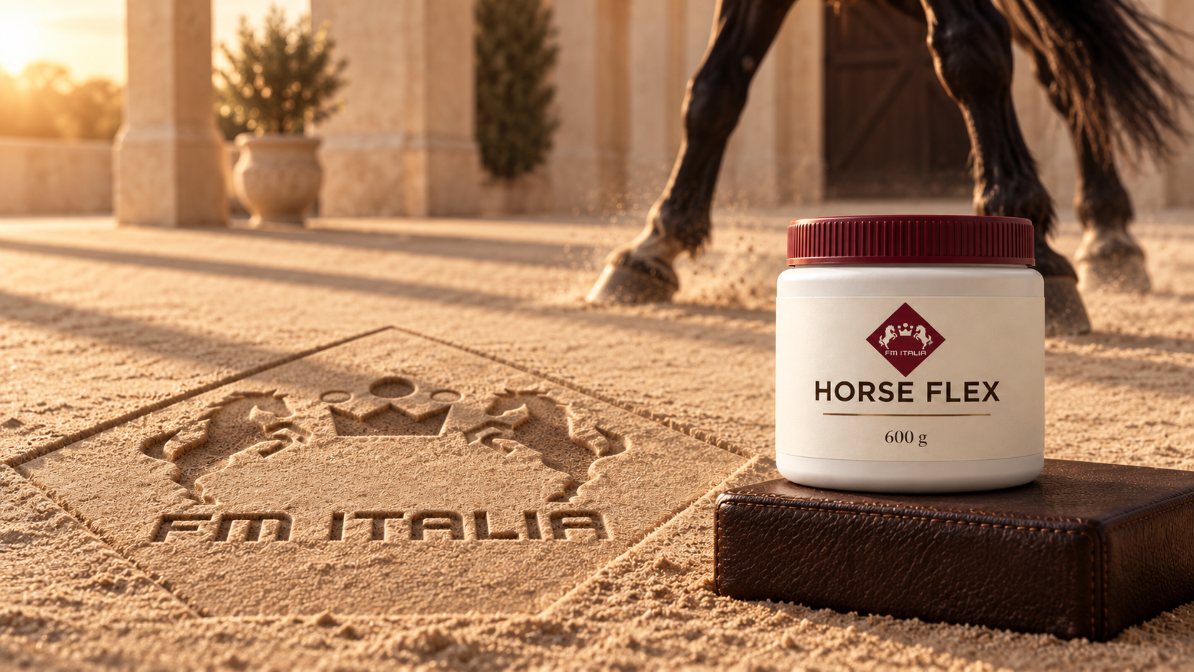 Cavallo FM Italia in allenamento